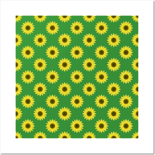 Sunflowers Neck Gator Green Sunflower Posters and Art